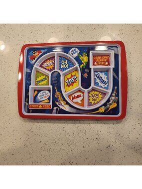 Fred Brand Winsor Pop Kids Superhero Melamine Dinner Plate